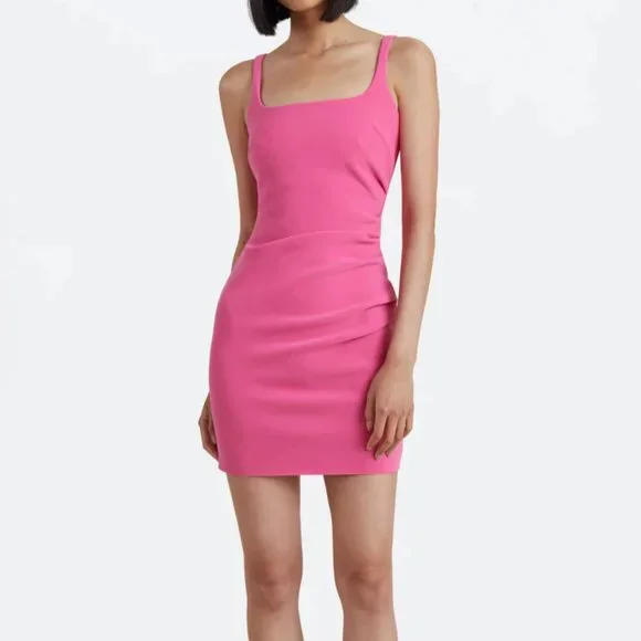 knee length dresses for ladies Karina Tuck Midi Dress in Sapphire